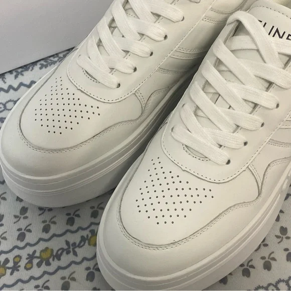 CELINE White Platform Sneakers - Picture 2 of 5